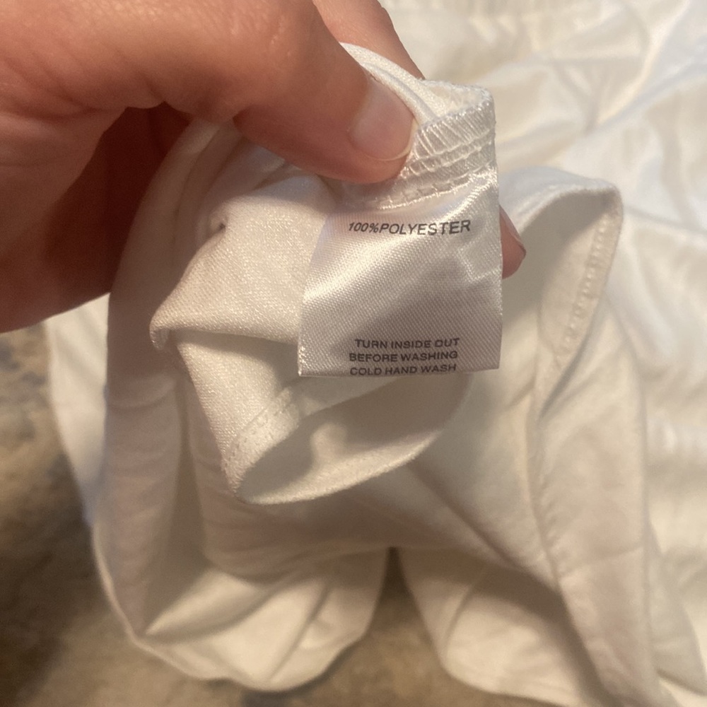 White suede Sabo Skirt romper size medium - Picture 5 of 5